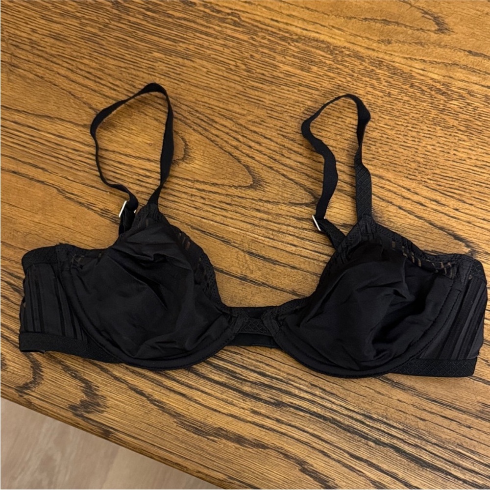True & Co Black Bra